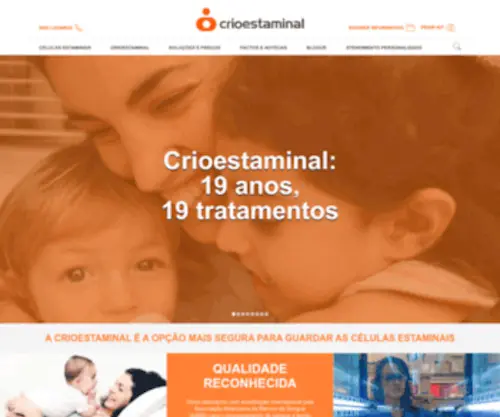 Crioestaminal.pt(Criopreservação) Screenshot