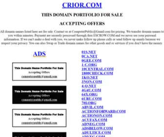 Crior.com(Sell/Buy/Trade/Barter/Swap/Rent) Screenshot