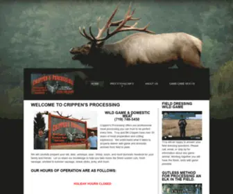 Crippensprocessing.com(Crippen's Processing Lake George Colorado Serving Woodland Park) Screenshot