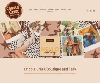 Cripplecreekboutiqueandtack.com(Cripple Creek Boutique and Tack) Screenshot