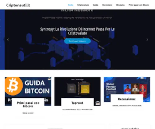 Criptonauti.it(Il portale italiano dedicato a Bitcoin) Screenshot