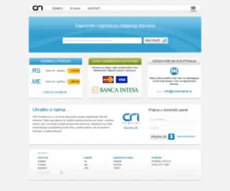 Cri.rs(Registracija ccTLD i gTLD domena) Screenshot