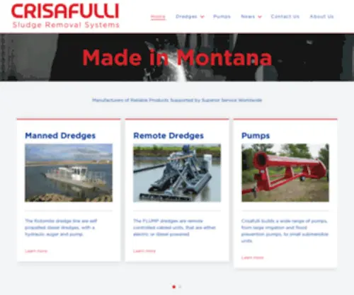 Crisafulli.com(Crisafulli Dredges) Screenshot
