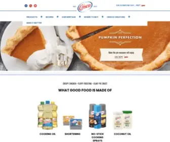 Crisco.com(Crisco is Cooking) Screenshot