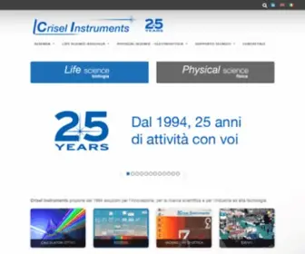 Crisel-Instruments.it(Crisel Instruments soluzioni per ricerca scientifica e industria) Screenshot