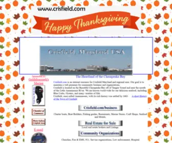 Crisfield.com(Crisfield, Maryland) Screenshot