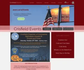 Crisfieldevents.com(Crisfield Events) Screenshot