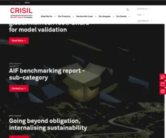 Crisil.com(Making markets function better) Screenshot