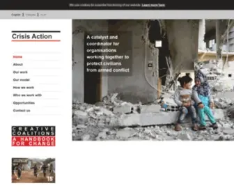 Crisisaction.org(Crisis Action) Screenshot