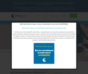 Crisisservices.org(Buffalo, NY and Erie County) Screenshot
