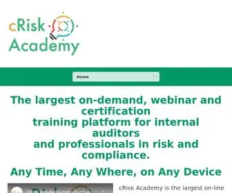 Criskacademy.com(CRisk Academy) Screenshot