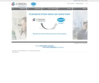 Crisoninstruments.com(Crison Instruments) Screenshot