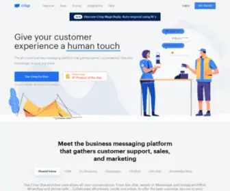 Crisp.chat(#1 Business Messaging Platform For Startups & SMBs) Screenshot