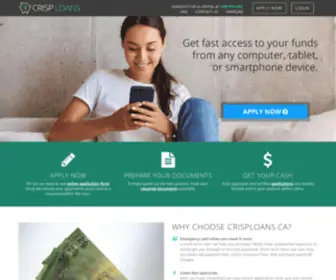 Crisploans.ca(Short Term Consumer Loan Provider) Screenshot