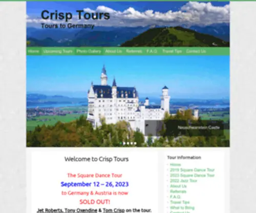 Crisptours.com(Crisp Tours) Screenshot