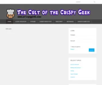 Crispygeek.com(The Cult of the Crispy Geek) Screenshot