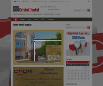 Cristal-Dental.ro(Dentist Targu Jiu) Screenshot