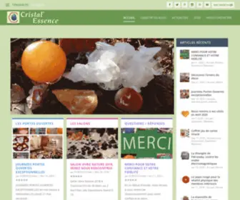 Cristal-Essence-Blog.com(Le blog de Cristal Essence sur les pierres et cristaux) Screenshot
