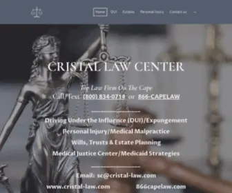 Cristal-Law.com(Law Firm in Cape May County) Screenshot