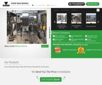 Cristalaquasystems.com(Cristal Aqua Systems) Screenshot