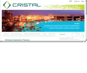 CristalGlobal.com(Cristal Corporate Website) Screenshot