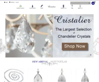 Cristalier.com(Chandelier Crystals & Prisms) Screenshot