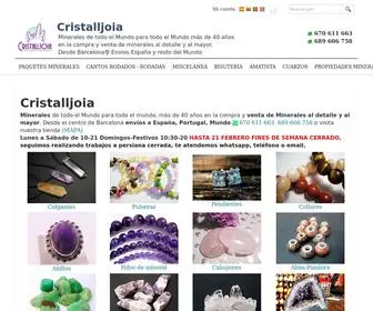 Cristalljoia.com(Bisutería minerales) Screenshot