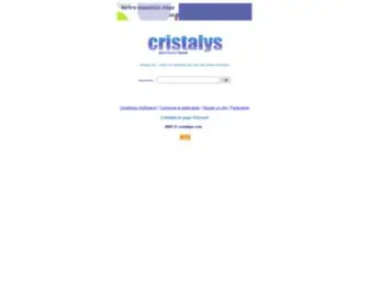 Cristalys.com(Moteur de recherche) Screenshot