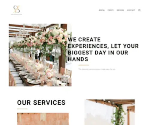 Cristhianevent.com(WE CREATE EXPERIENCES) Screenshot