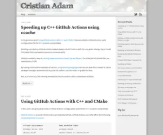 Cristianadam.eu(Cristian Adam) Screenshot