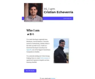 Cristianecheverria.com(Cristian Personal Blog) Screenshot