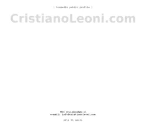 Cristianoleoni.com(Cristianoleoni) Screenshot