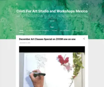 Cristiferart.com(Cristi Fer Art Studio and Workshops Mexico) Screenshot