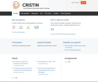 Cristin.no Screenshot