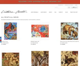 Cristinaacosta.com(Cristina Acosta happy joyous art) Screenshot