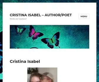 Cristinaisabelauthor.com(Words are Limitless) Screenshot