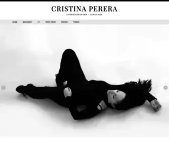 Cristinaperera.com(Cristina Perera) Screenshot