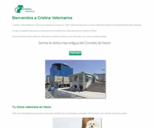 Cristinaveterinarios.com(Clinica Veterinaria Naron y Ferrol) Screenshot