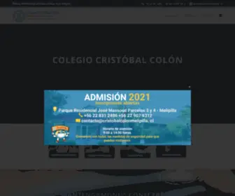 Cristobalcolonmelipilla.cl(Colegio Cristóbal Colón) Screenshot