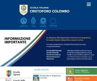 Cristoforocolombo.org.ar(Escuela Italiana Cristoforo Colombo) Screenshot