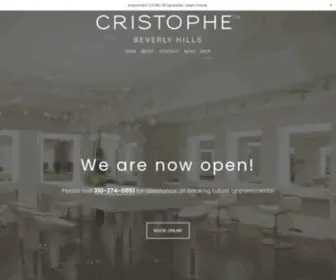 Cristophe.com(Cristophe Salon) Screenshot