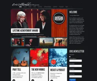 Criswilliamson.com(The home of singer) Screenshot