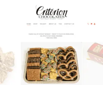 Criterionchocolates.com(Criterion Chocolates) Screenshot