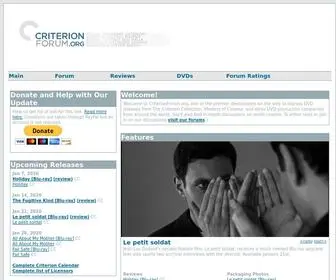 Criterionforum.org(Criterion Forum) Screenshot
