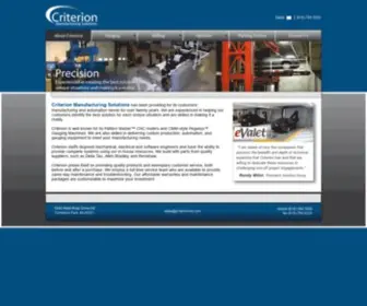 Criterionms.com(Criterion Manufacturing Solutions) Screenshot