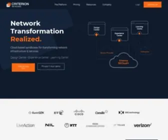 Criterionnetworks.com(Criterion Networks) Screenshot