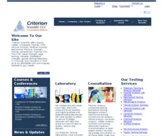 Criterionscientific.com(Criterion Scientific USA) Screenshot