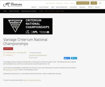 Criteriumnationals.nz(Vantage Criterium National Championships) Screenshot