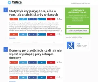Critical.pl(Agencja SEO/SEM) Screenshot