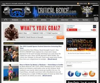 Criticalbench.com(Muscle Building & Strength Training Workout Tips) Screenshot